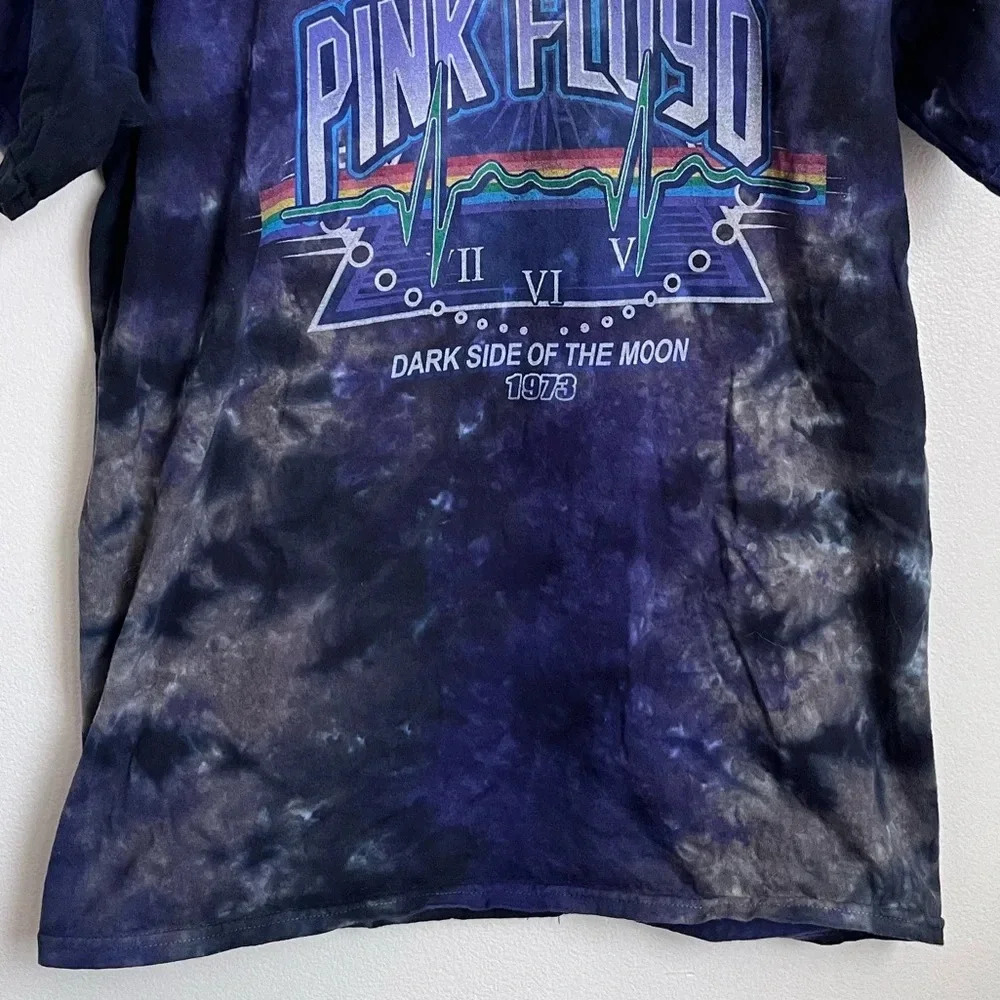 Vintage Liquid Blue Pink Floyd Tye Dye Band T-Shirt - Picture 5 of 13